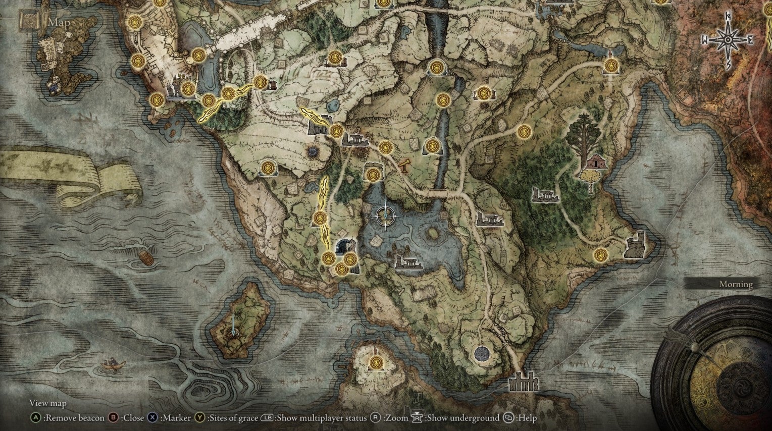 Elden Ring Flying Dragon Agheel Map 